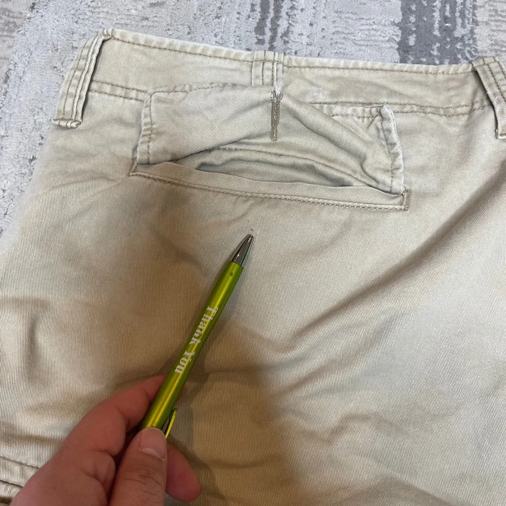 Vintage Y2K Denim‎ & Supply Ralph Lauren Cargo Shorts Khaki Distressed Mens 40